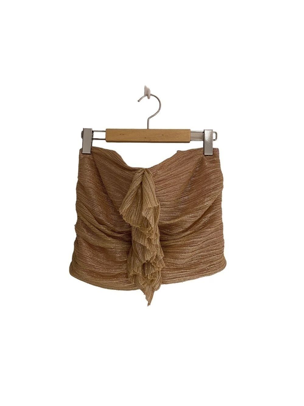 𝅺MAEVE BY ANTHROPOLOGIE Metallic Threaded Tube Top - NEW